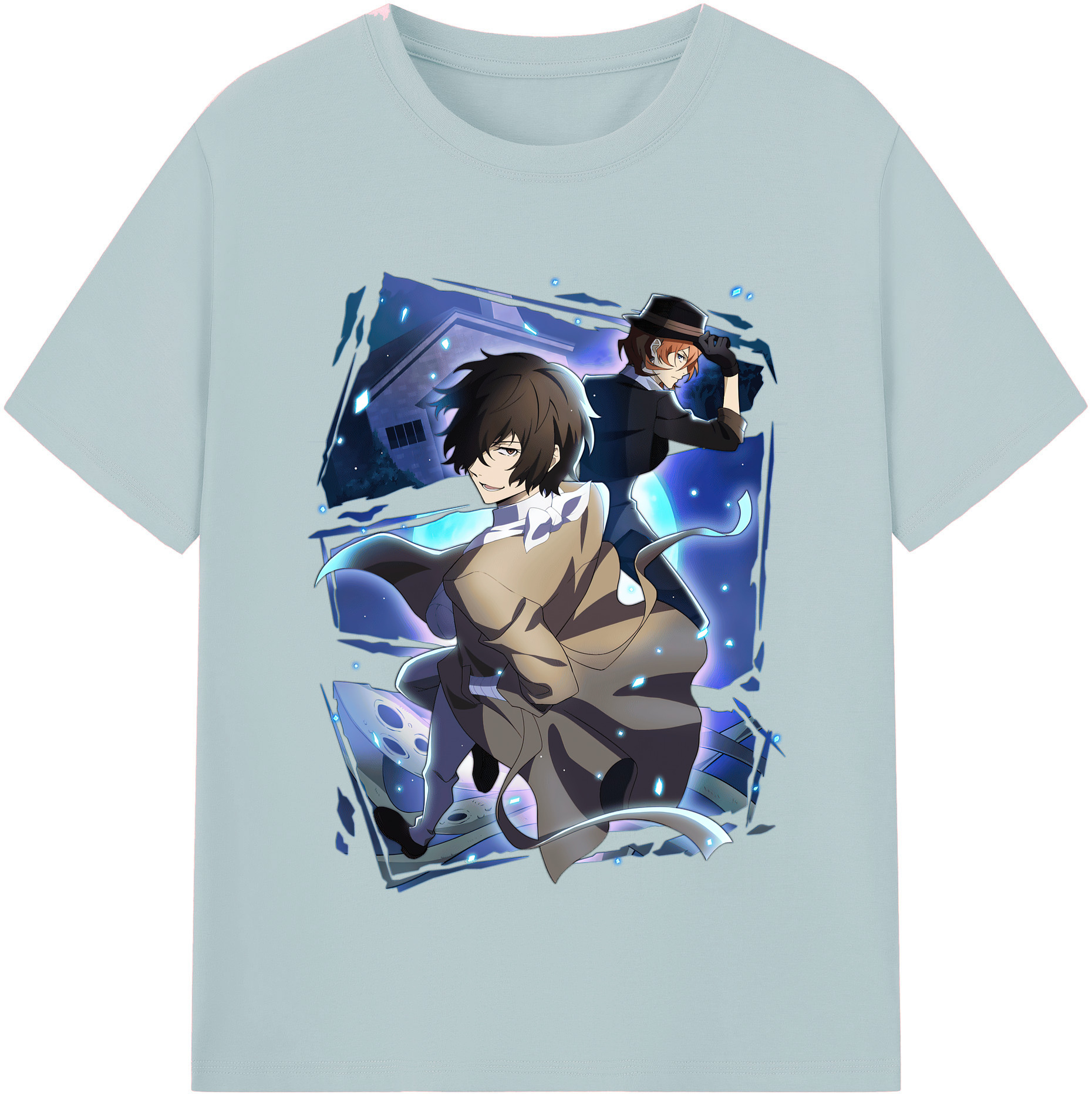 （画像用） 文豪ストレイドッグス Bungo Stray Dogs 綿100％半袖Tシャツ（フロントプリント）